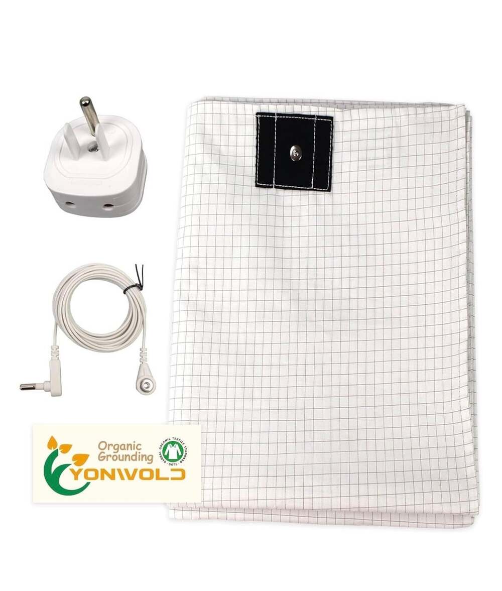 Yonivold Organic Grounding Earthing Flat Sheet Silver Fiber